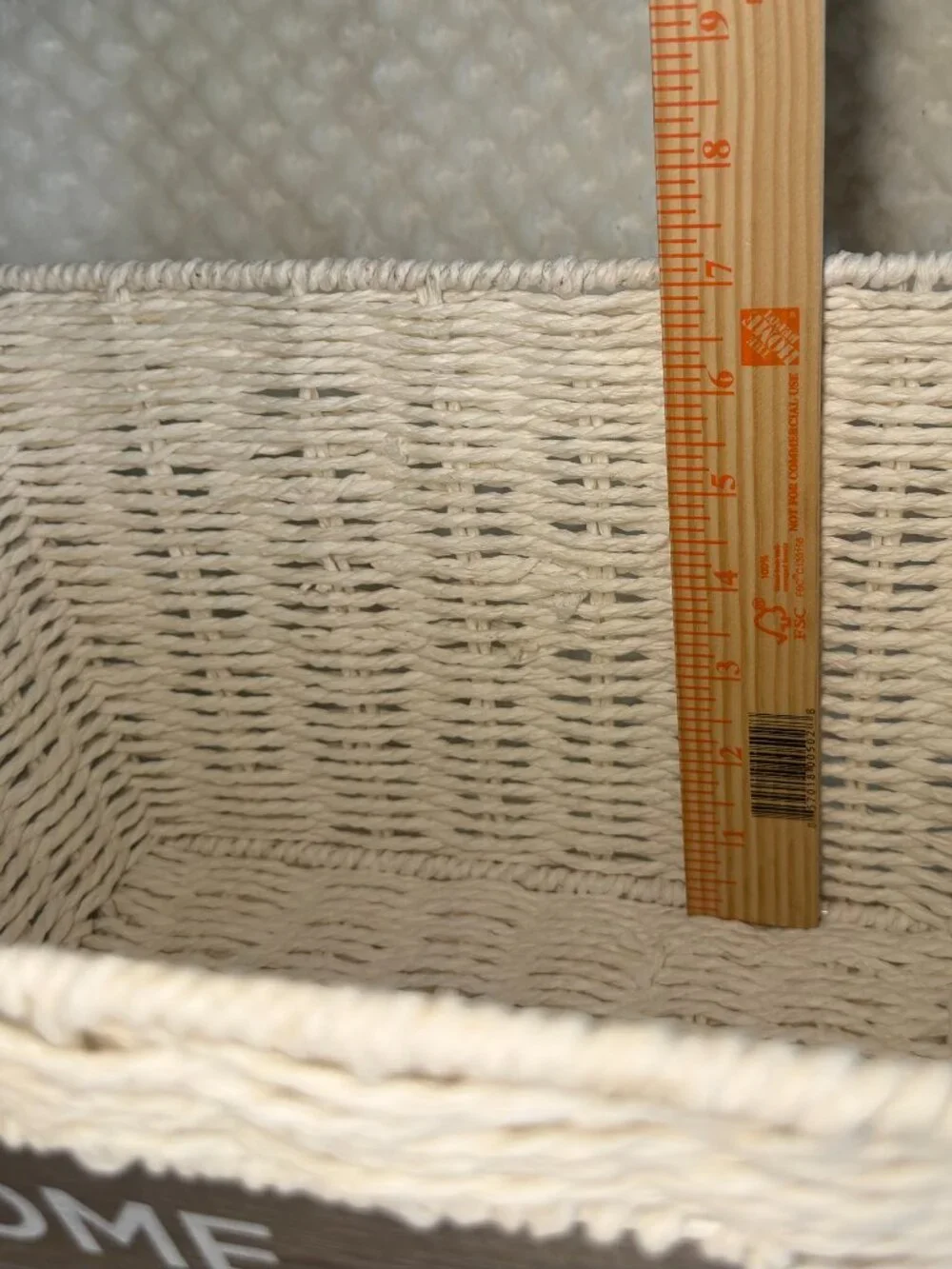Home Sweet Home White Basket